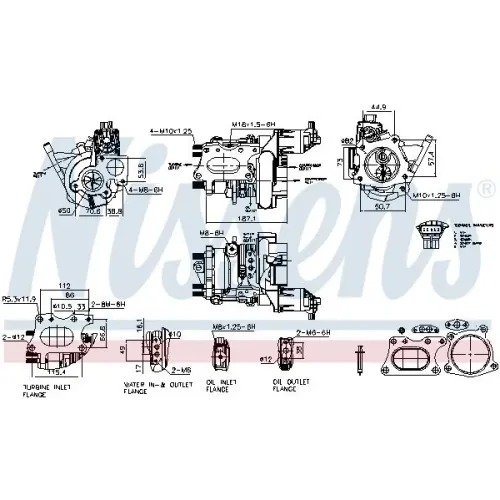 Turbo Honda 1,5T Iv-Tec Civic X/Hr-V - NISSENS (NIS93670)