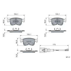 Klocki Ham. Audi P. A3 1,0-2,5 19- - BOSCH (0986460321)