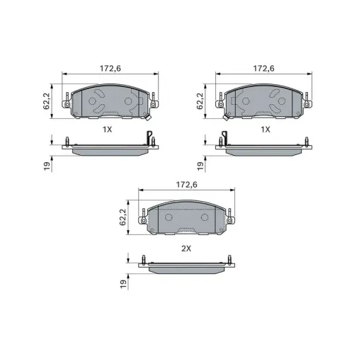 Klocki Ham. Renault P. Austral/Espace/Rafale/Scenic Ev/1,2 Hybrid 22- - BOSCH (0986460223)
