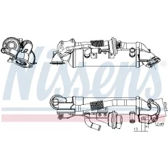 Chłodnica Zaworu Egr Fiat Ducato 2,3M-Jet - NISSENS (NIS989476)