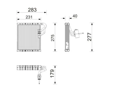 Parownik Klimatyzacji Opel Insignia B 17- - MAHLE (AE290000P)