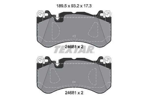 Klocki Ham. Db P. W222 6,0 14-20 - TEXTAR (2468105)
