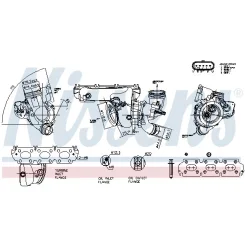 Turbo Bmw 1,5T 2/X1 Mini Countryman/One - NISSENS (NIS93321)