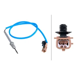 Czujnik Temp. Spalin Nissan Juke I, Qashqai Ii 1,5Dci 10- - HELLA (6PT358284-581)