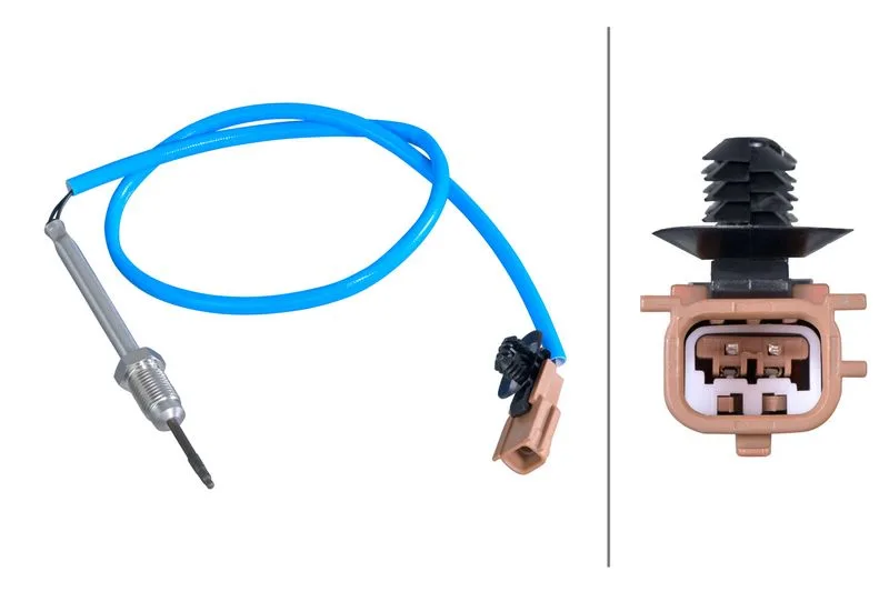 Czujnik Temp. Spalin Nissan Juke I, Qashqai Ii 1,5Dci 10- - HELLA (6PT358284-581)