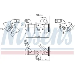 Chłodnica Zaworu Egr Range Rover 3,6D - NISSENS (NIS989473)