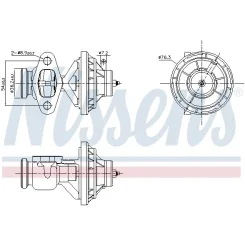 Zawór Egr - NISSENS (NIS98390)