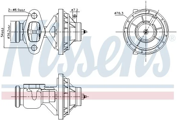 Zawór Egr - NISSENS (NIS98390)