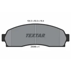 Fékbetét Készlet, Tárcsafék - TEXTAR (2506801)