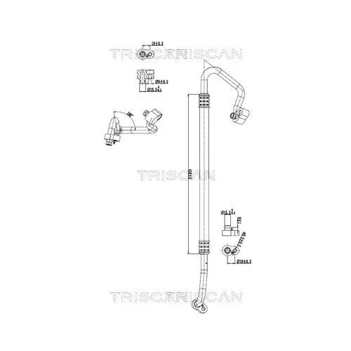 Przewód Klimatyzacji Vw Sharan 2.0Tdi 13-22 - TRISCAN (901029071)