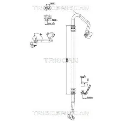 Przewód Klimatyzacji Vw Sharan 2.0Tdi 13-22 - TRISCAN (901029071)