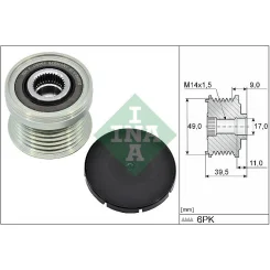 Generátor Szabadonfutó - Schaeffler INA (535036110)