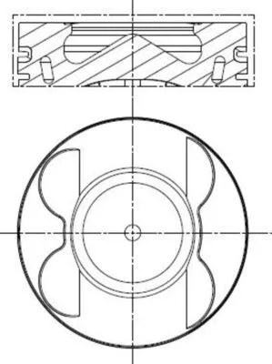 Tłok Db 3.0Cdi Std - MAHLE (001PI00178000)