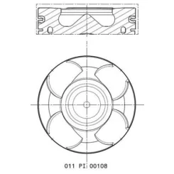Tłok Opel 2.0Cdti Std - MAHLE (011PI00108000)