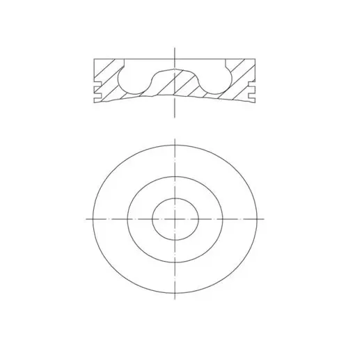 Tłok Ford 1.5Tdci 0.50Mm Std - MAHLE (013PI00147000)