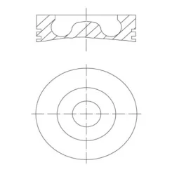 Tłok Ford 1.5Tdci 0.50Mm Std - MAHLE (013PI00147000)