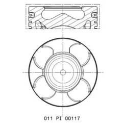 Tłok Fiat 1.3D 0.50Mm - MAHLE (011PI00117002)