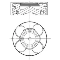 Tłok Opel 1.3Cdti 0.40Mm - MAHLE (011PI00100001)