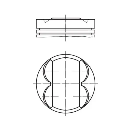 Tłok Bmw 2.0 04- 0.25 - MAHLE (081PI00107001)