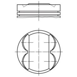 Tłok Bmw 2.0 04- 0.25 - MAHLE (081PI00107001)