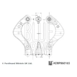 Wahacz Toyota T. C-Hr 1,2-2,0 16- Pr - BLUE PRINT (ADBP860165)