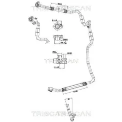 Przewód Klimatyzacji Vw Caddy 1.6-2.0 Tdi 10- - TRISCAN (901029090)