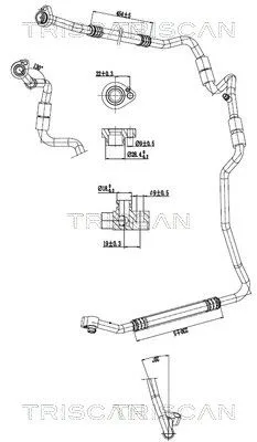 Przewód Klimatyzacji Vw Caddy 1.6-2.0 Tdi 10- - TRISCAN (901029090)
