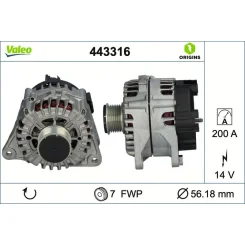 Alternator Iveco Daily Vi 16- - VALEO (VAL443316)