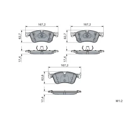 Klocki Ham. Dacia P. Bigster/Duster/Jogger/Logan 1,0-1,2 23- - BOSCH (0986460323)
