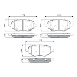 Klocki Ham. Mg T. Hs/Zs 1,5 Hybrid/Ev 18- - BOSCH (0986460326)