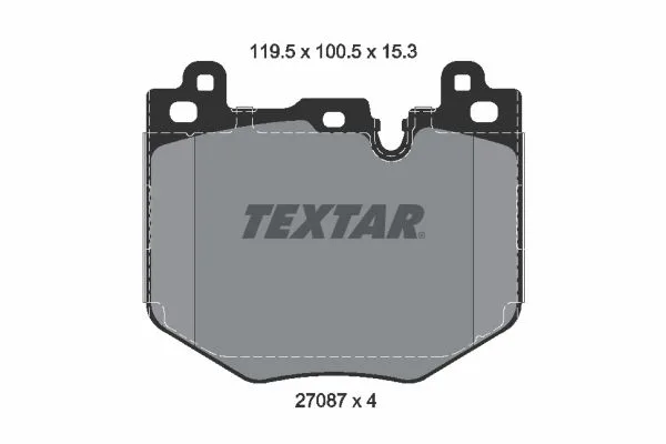 Fékbetétkészlet, Tárcsafék Bmw P. 1/2/X1/X2 1,5-2,0 22- - TEXTAR (2708701)