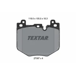 Klocki Ham. Bmw P. 1/2/X1/X2 1,5-2,0 22- - TEXTAR (2708701)