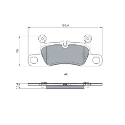 Klocki Ham. Audi T. E-Tron 20- - BOSCH (0986460247)