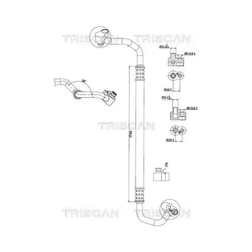 Przewód Klimatyzacji Vw, Audi, Seat, Skoda - TRISCAN (901029039)