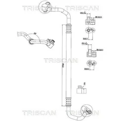 Przewód Klimatyzacji Vw, Audi, Seat, Skoda - TRISCAN (901029039)