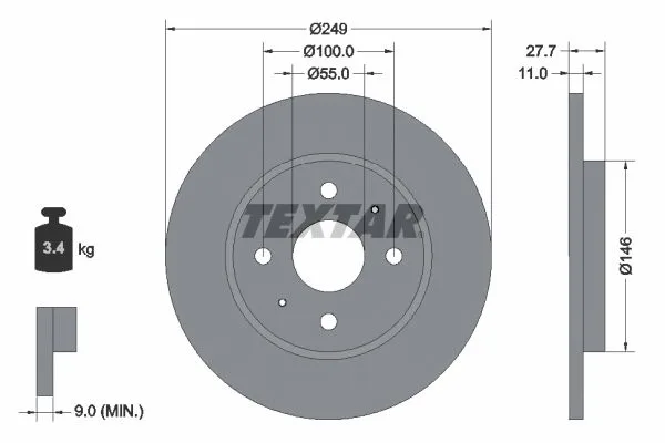 Tarcza Ham. Byd T. Dolphin Ev 21- - TEXTAR (92354903)