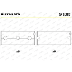 Főtengelycsapágy - GLYCO (H1277/5 STD)