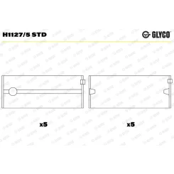 Főtengelycsapágy - GLYCO (H1127/5 STD)