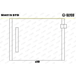 Vezérműtengely Csapágy - GLYCO (N147/5 STD)