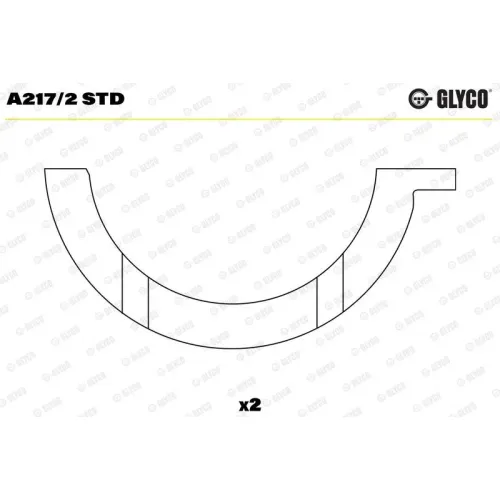 Távtartó Lemez, Főtengely - GLYCO (A217/2 STD)