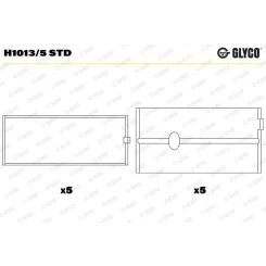 Főtengelycsapágy - GLYCO (H1013/5 STD)