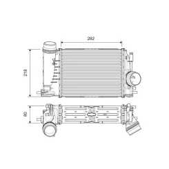 Intercooler Renault 1,3Tce Megane Iv/Scenic Iv - VALEO (VAL818316)