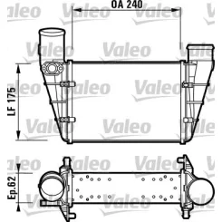 Töltőlevegőhűtő - VALEO (VAL817625)