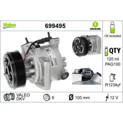 Kompresszor, Klíma - VALEO (VAL699495)