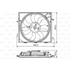 Ventilátor, Motorhűtés - VALEO (VAL696873)