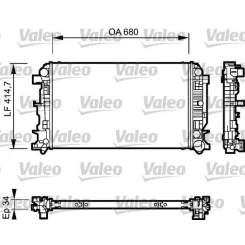 Chłodnica Mercedes - VALEO (VAL735089)
