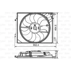 Ventilátor, Motorhűtés - VALEO (VAL696881)