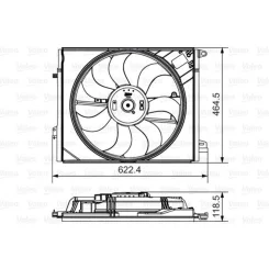 Ventilátor, Motorhűtés - VALEO (VAL696882)