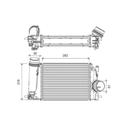 Töltőlevegőhűtő - VALEO (VAL818293)