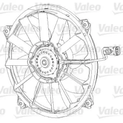 Ventillátor, Motorhűtés - VALEO (VAL696091)
